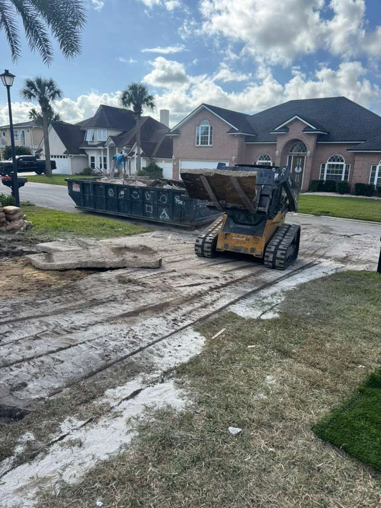 GSF demolition and debris removal on a Jacksonville residential project